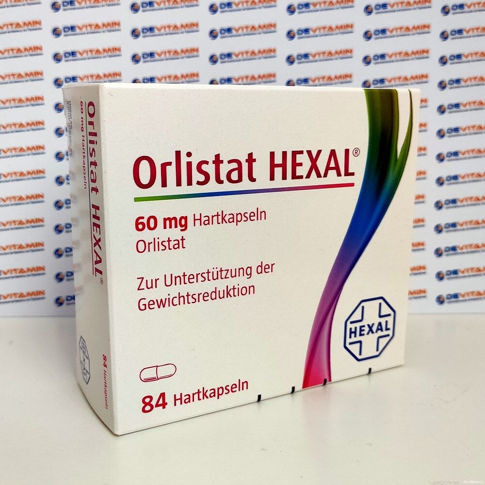 Orlistat HEXAL 60 mg Орлистат Гексал для похудения 60 мг, 84 шт, Германия