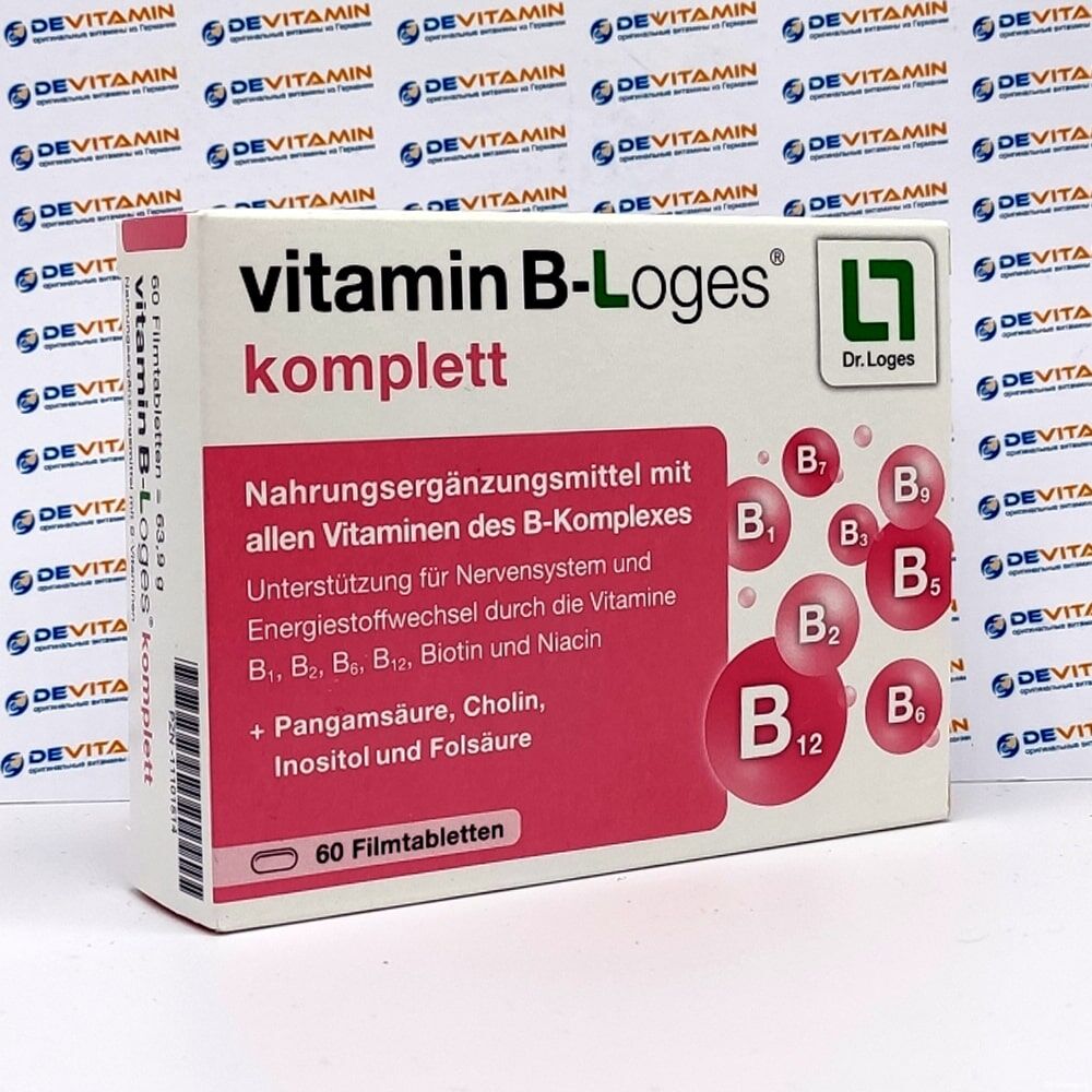 Vitamin B-Loges Витамины группы В, 60 таблеток, Германия