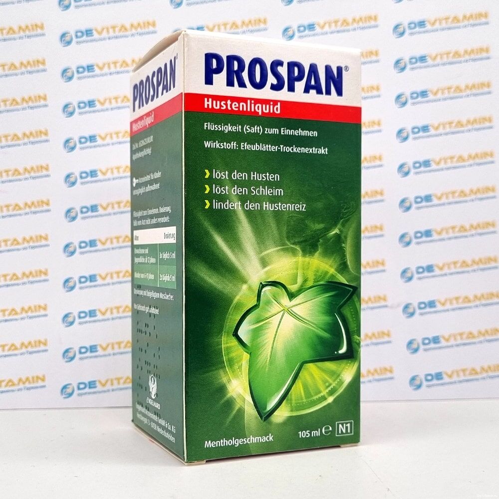 Prospan Hustenliquid Проспан сироп от кашля, для взрослых, 105 мл, Германия