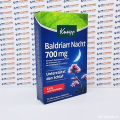 Kneipp Baldrian Nacht Раствор валерианы 700 мг, 30 капсул, Германия