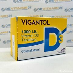 Вигантол 1000 М.Е. Vigantol 1000 I.E., 200 шт. из Германии в таблетках (бывш. Вигантолеттен)