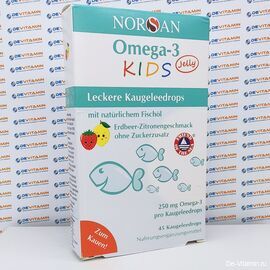 Norsan Omega-3 Kids Омега-3 для детей, жевательные капсулы, 45 капсул, Германия