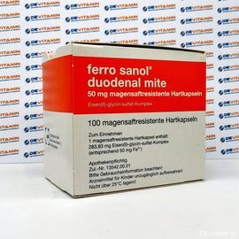 Ferro Sanol duodenal Ферро санол препарат железа 50 мг, 100 шт, Германия