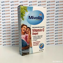 Mivolis Vitamin C Витамин С, 40 шт, Германия