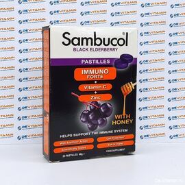 Sambucol Immuno Forte Самбукол Иммуно Форте в пастилках, 20 шт, Великобритания
