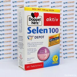 Doppelherz Selen 100 Доппельгерц Селен 100 мкг, 40 таблеток, Германия