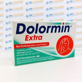 Dolormin Extra Долормин Экстра при головной боли, 20 шт, Германия
