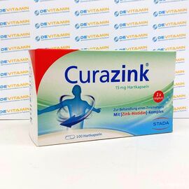 Curazink 15 mg Курацинк 15 мг препарат цинка, 100 капсул, Германия