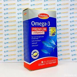 Omega 3 Kapseln Капсулы Омега-3 Премиум + витамин Е, 90 капсул, Германия