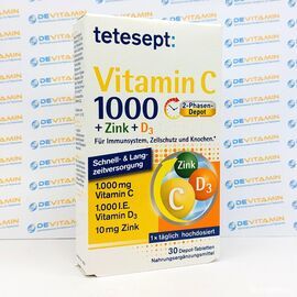 Vitamin C + Zink + D3 Витамин С + цинк + Д3, 30 шт, Германия