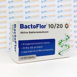 BactoFlor 10/20 Бактофлор пробиотик молочнокислыми бактериями и инулином, 100 шт, Германия