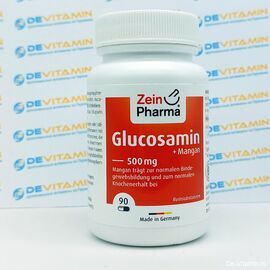 Glucosamin + mangan Глюкозамин с марганцем 500 мг, 90 капсул, Германия