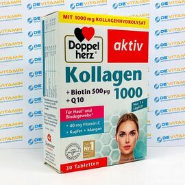 Doppelherz Kollagen 100 + Biotin + Q10 Коллаген 100 + Биотин + Q10, 30 шт, Германия