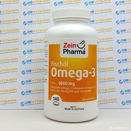 Zein Pharma Omega-3 Омега рыбий жир, 1000 мг, 140 капсул, Германия