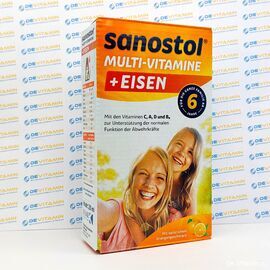 Sanostol plus Eisen Саностол мультивитамины с железом, 230 мл, Германия