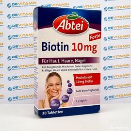 Биотин 10 мг Abtei Biotin, 30 шт, Германия