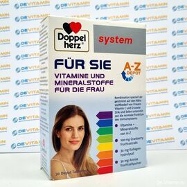 Витамины для женщин DOPPELHERZ FÜR SIE, 30 шт, Германия