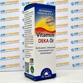 DEKA Ol Витамины D3, E, K2, A для иммунитета, 20 мл, Германия