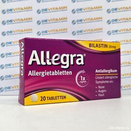 Allegra Аллегра от аллергии с биластином, 20 таблеток, Германия
