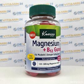 Kneipp Magnesium + B12 Gummis Магний + витамин В 12, Германия 60 штук