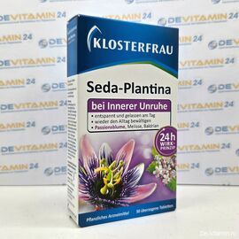 Klosterfrau Seda-Plantina Клостерфрау при беспокойстве и нарушениях сна, 30 шт, Германия