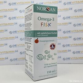 Norsan Omega-3 FISK Норсан Омега-3 для детей, сироп, 150 мл, Германия