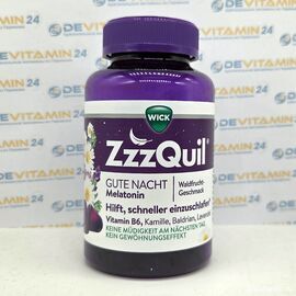 Средство от бессоницы WICK ZzzQuil с мелатонином, 60 шт, Германия