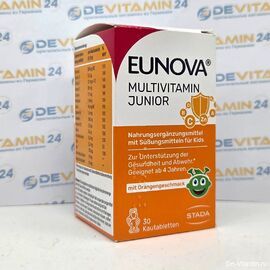 Eunova Junior Мультивитамины для детей Эунова Джуниор, 30 шт, Германия