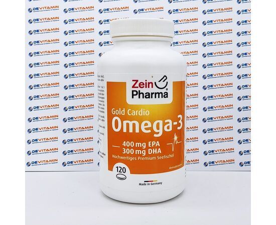 ZeinPharma Omega-3 Gold Cardio Омега-3 Золотая Кардио для сердца, 120 капсул, Германия