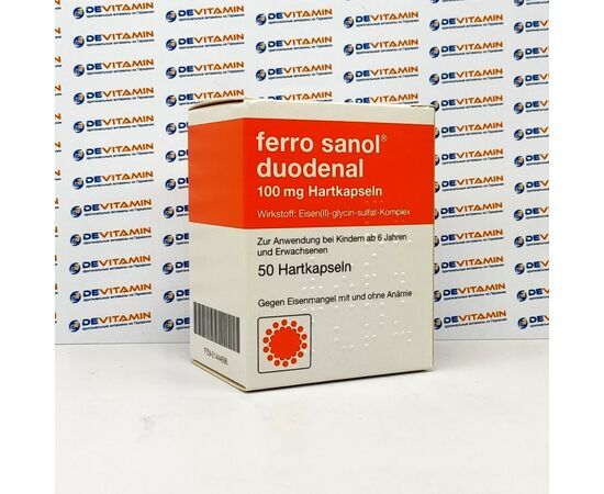 Ferro Sanol duodenal Ферро санол препарат железа 100 мг, 50 шт, Германия