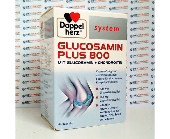 Doppelherz GLUCOSAMIN PLUS 800 Доппельгерц Глюкозамин 800, 60 капсул, Германия