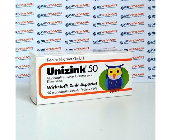 Unizink 50 Препарат Цинка, 50 шт, Германия