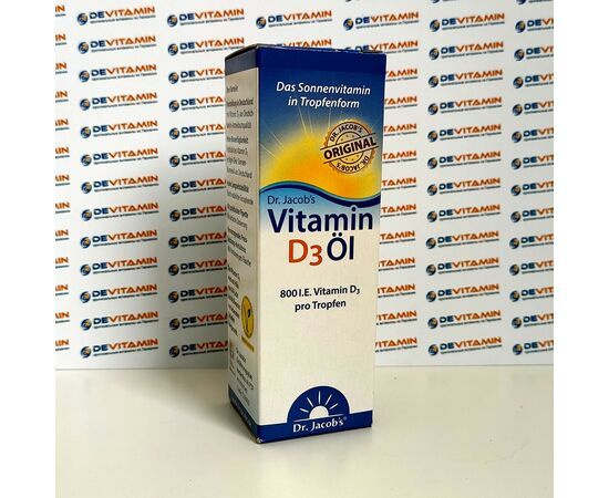 Dr. Jacob´s Vitamin D3 Öl Витамин Д3 в каплях в жидком виде, 20 мл, Германия