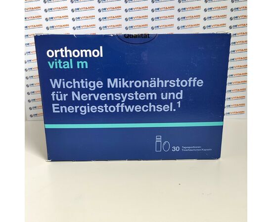 Orthomol Vital m Ортомол витал М питьевые бутылочки/капсулы, 30 шт, Германия