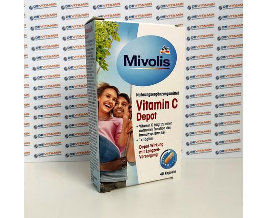 Mivolis Vitamin C Витамин С, 40 шт, Германия