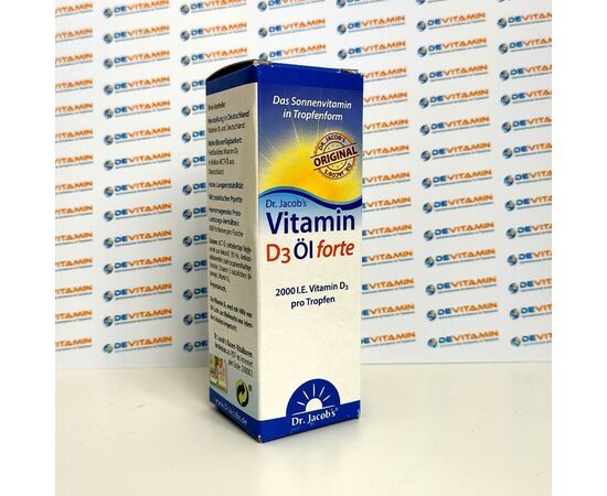 Dr. Jacob´s Vitamin D3 2000 I.E. Витамин Д3 масляный 2000 ед, 20 мл, Германия