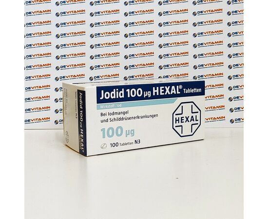 Jodid Hexal Йод 100 мг, 100 шт, Германия