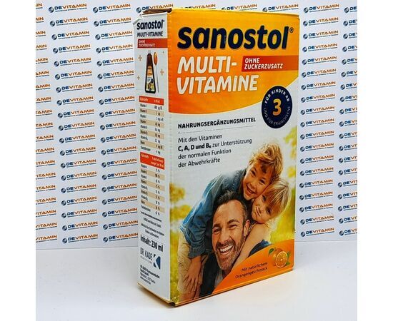 Sanostol Multi-Vitamine Саностол мультивитамины без сахара от 3 лет, 230 мл, Германия