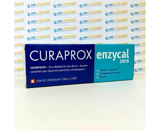 Curaprox enzycal 0 ppm FLUORIDE Курапрокс зубная паста без фторидов, 75 мл, Швейцария