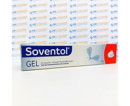 Soventol gel Гель Совентол после укусов насекомых, 50 мл, Германия