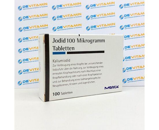 Jodid 100 Йод 100 мкг, 100 таблеток, Германия