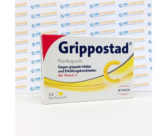 Grippostad C Гриппостад С при простуде и гриппе, 24 капсулы, Германия