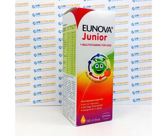 Eunova Junior Мультивитамины для детей в сиропе, 150 мл, Германия