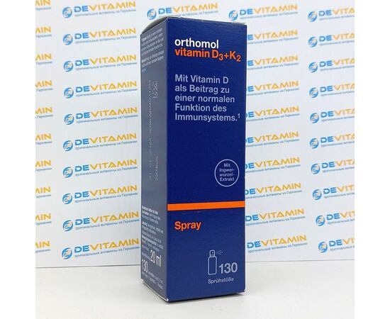 Orthomol vitamin D3+K2 Ортомол с витамином Д3 и К2, спрей, 20 мл, Германия