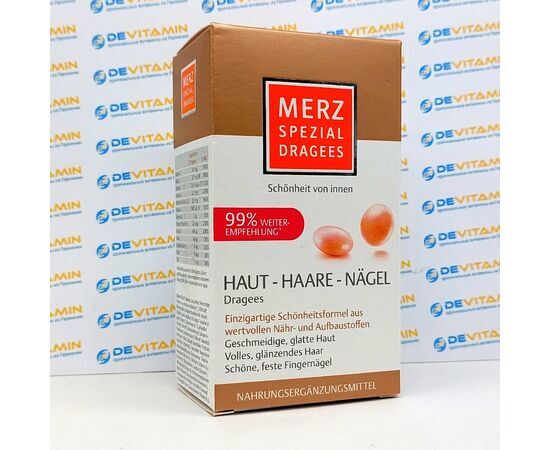 Merz Spezial Мерц витамины для кожи, волос и ногтей, 120 шт, Германия