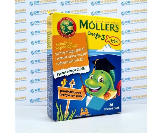 Mollers Omega Омега-3 для детей, 36 рыбок, Германия