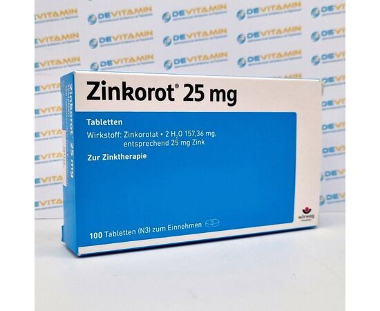 Zinkorot 25 Tabletten Препарат цинка Цинкорот 25, 100 шт, Германия