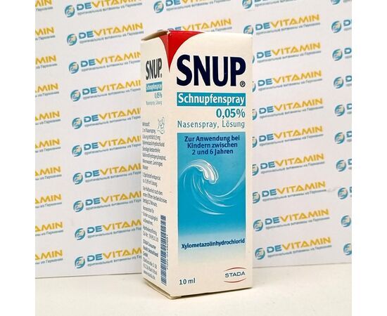 Snup Schnupfenspray 0.05% Снуп: сосудосуживающий спрей, 10 мл, Германия