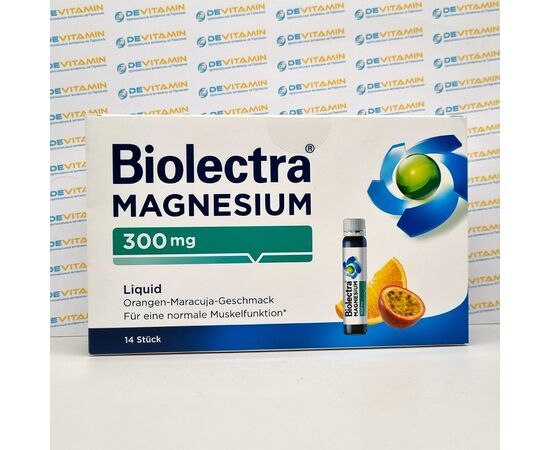 Цитрат магния 300 мг Biolectra Magnesium 300 mg, 14 шт, Германия