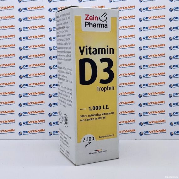 Vitamin D3 ZeinPharma  Витамин Д3 1000 ед, 50 мл, Германия
